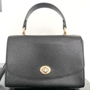 Coach Tilly Top Handle Satchel Shoulder Bag Leather